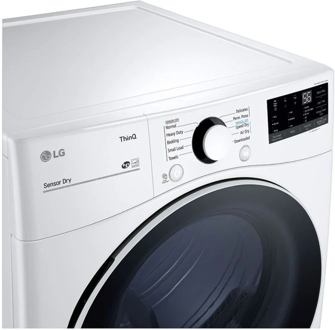 Open Box **Scratch And Dent** LG 7.4 Cu. Ft. White Front Load Electric Dryer 8 Open Box **Scratch And Dent** LG 7.4 Cu. Ft. White Front Load Electric Dryer - Image 6