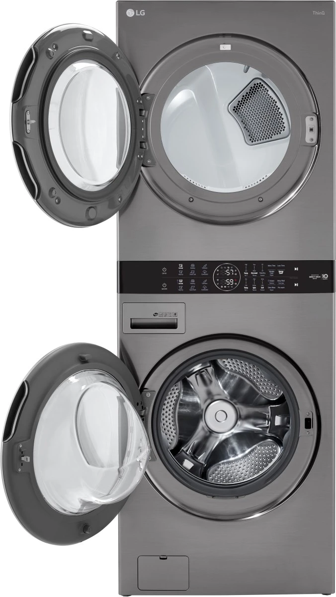 LG 4.5 Cu. Ft. Washer, 7.4 Cu. Ft. Gas Dryer Graphite Steel Front Load Stack Laundry 7 LG 4.5 Cu. Ft. Washer, 7.4 Cu. Ft. Gas Dryer Graphite Steel Front Load Stack Laundry - Image 5