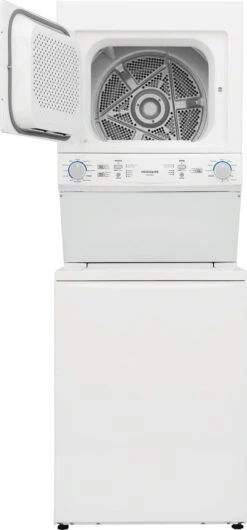 Frigidaire® 3.9 Cu. Ft. Washer, 5.5 Cu. Ft. Dryer White Stack Laundry 12 Frigidaire® 3.9 Cu. Ft. Washer, 5.5 Cu. Ft. Dryer White Stack Laundry -Samsung LG Store 083fe4ad cb3f 4bc0 8e80 5b150fcbd37c
