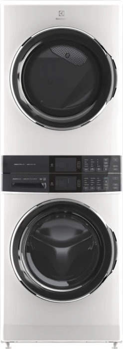 Electrolux 600 Series 4.5 Cu. Ft. Washer, 8.0 Cu. Ft. Electric Dryer White Stack Laundry