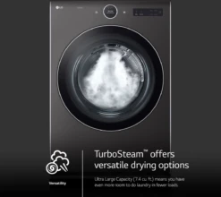 LG 7.4 Cu. Ft. Black Steel Front Load Gas Dryer -Samsung LG Store 0eaf0a0c ea2d 4302 9ec4 b2f27fd78447