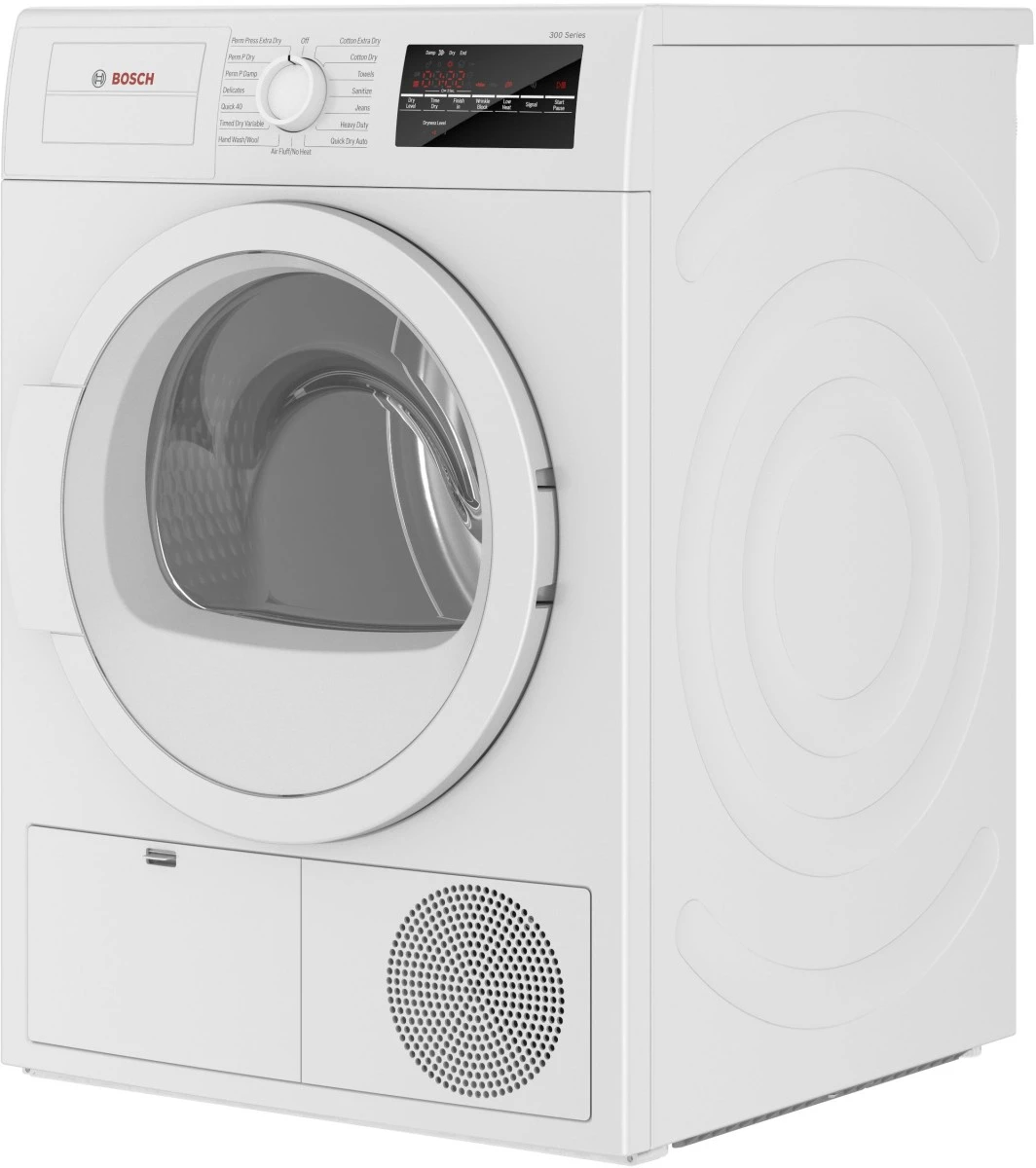 Open Box **Scratch And Dent** Bosch® 300 Series 4.0 Cu. Ft. White Front Load Electric Dryer 6 Open Box **Scratch And Dent** Bosch® 300 Series 4.0 Cu. Ft. White Front Load Electric Dryer - Image 4