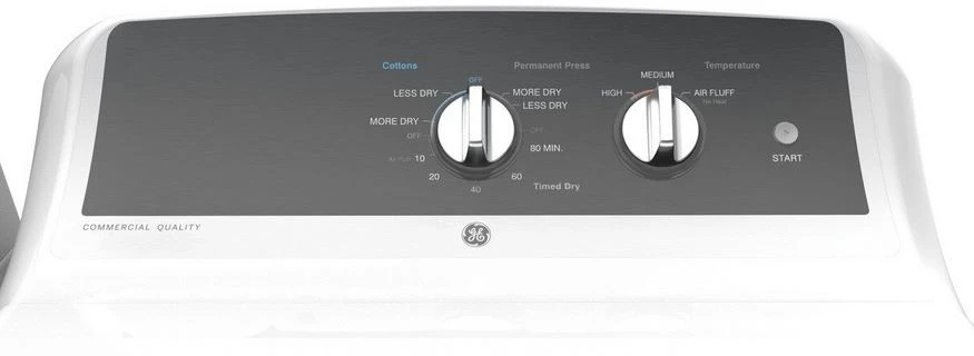 Open Box **Scratch And Dent** GE® 6.2 Cu. Ft. White Front Load Electric Dryer 8 Open Box **Scratch And Dent** GE® 6.2 Cu. Ft. White Front Load Electric Dryer - Image 6