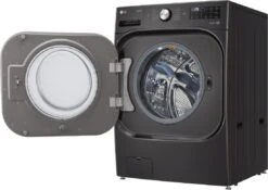 LG 5.2 Cu. Ft. Black Steel Front Load Washer -Samsung LG Store 1762d334 e2cb 43b7 bde7 614d62893878