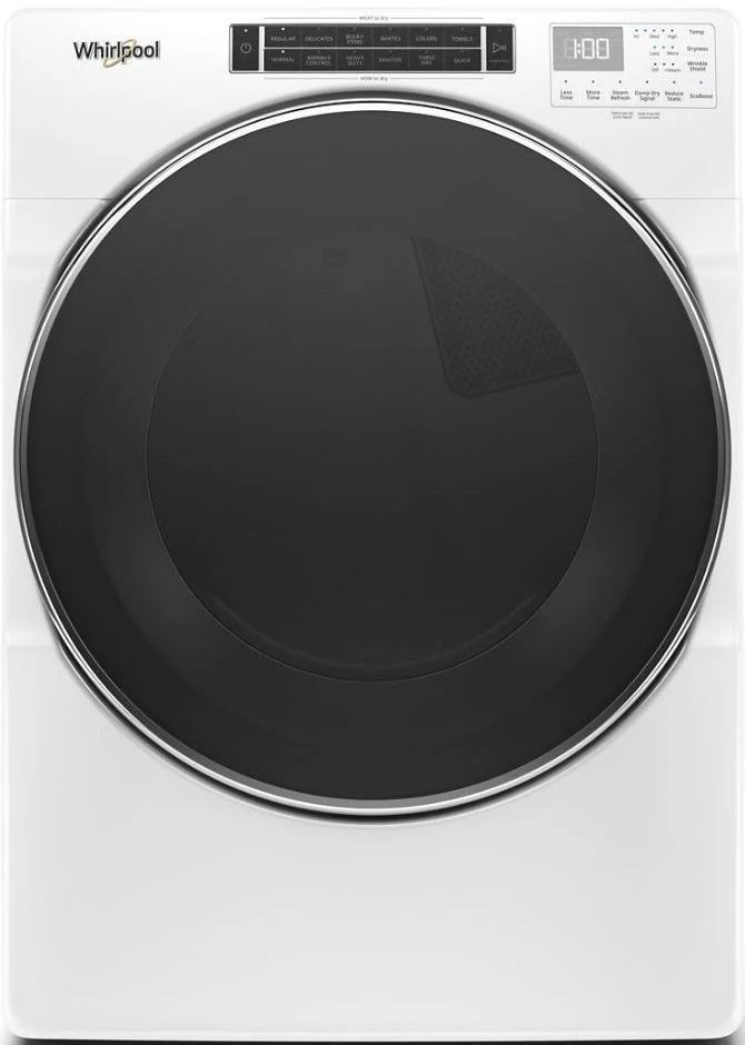 Whirlpool® 7.4 White Front Load Gas Dryer 3 Whirlpool® 7.4 White Front Load Gas Dryer