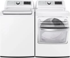 LG 7.3 Cu. Ft. White Gas Dryer -Samsung LG Store 2176294e 318f 45c2 8d68 71b89a7d3a2a