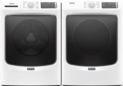 Maytag® 4.8 Cu. Ft. White Front Load Washer -Samsung LG Store 264b5707 0ffa 4f61 951b 2a2fb329656c
