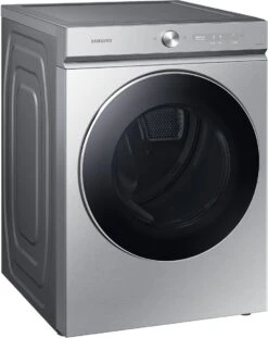 Samsung Bespoke 8900 Series 7.6 Cu. Ft. Silver Steel Front Load Electric Dryer -Samsung LG Store 264fc44f c6ce 4565 8404 fec984791887