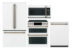 GECAFE Kitchen 4 Piece Package 370 CWE23SP4MW2-CES750P4MW2-CDT845P4NW2-CVM517P4RW2