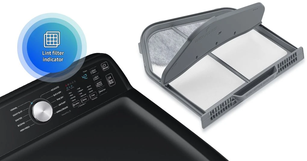 Samsung 3400 Series 7.4 Cu. Ft. Black Stainless Steel Front Load Electric Dryer 9 Samsung 3400 Series 7.4 Cu. Ft. Black Stainless Steel Front Load Electric Dryer - Image 7