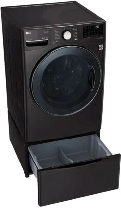 LG 4.5 Cu. Ft. Black Steel Washer Dryer Combo -Samsung LG Store 28381b0d 953c 4a55 95c7 d8639a48ba22