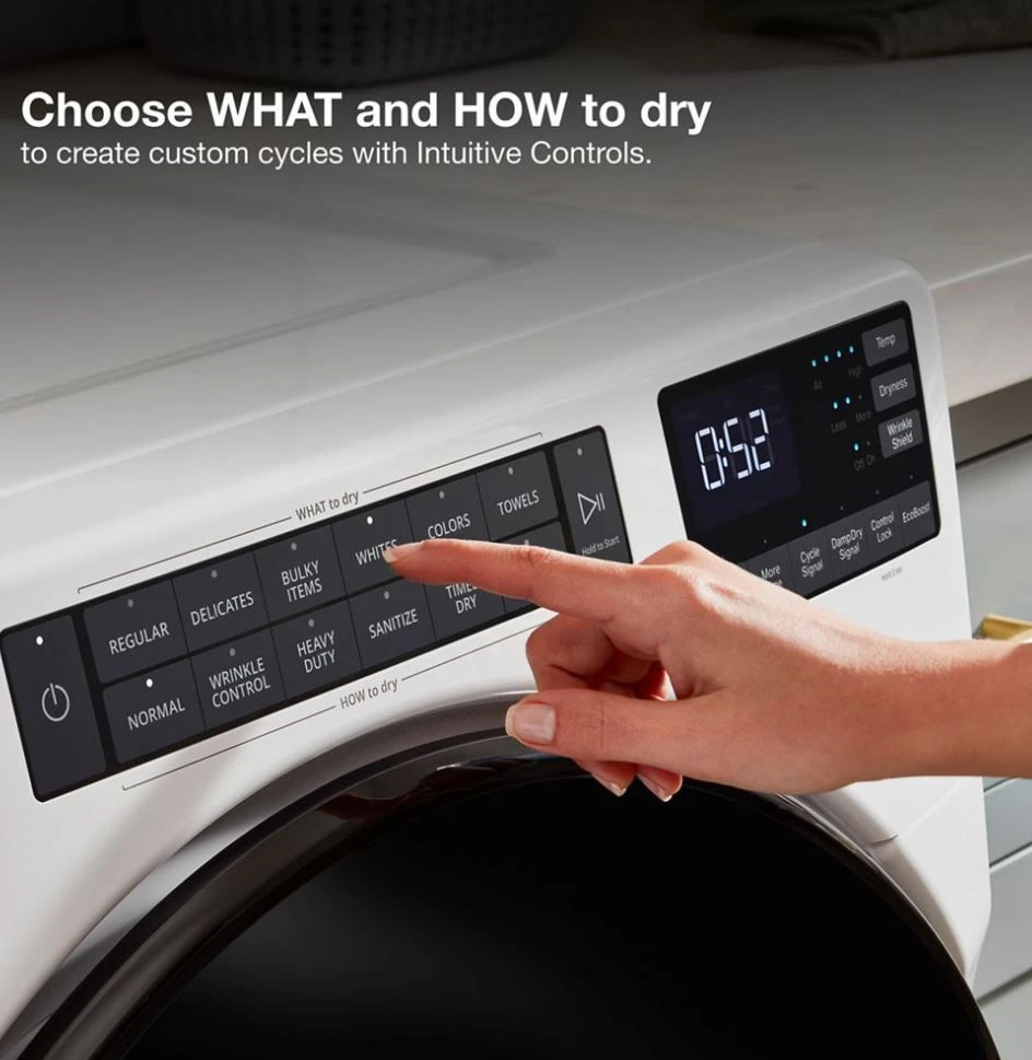 Whirlpool® 7.4 Cu. Ft. White Front Load Electric Dryer 8 Whirlpool® 7.4 Cu. Ft. White Front Load Electric Dryer - Image 6