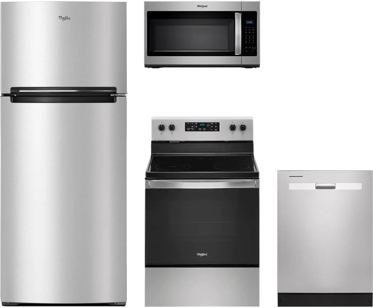 Whirlpool® 4 Piece Stainless Steel Kitchen Package 3 Whirlpool® 4 Piece Stainless Steel Kitchen Package