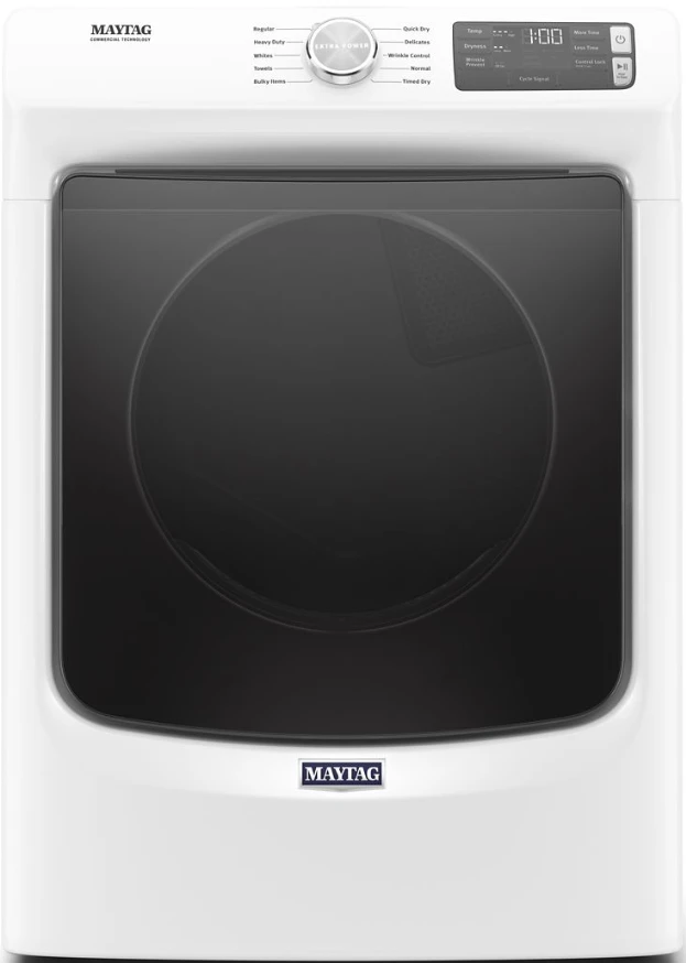 Maytag® 7.3 Cu. Ft. White Front Load Electric Dryer 3 Maytag® 7.3 Cu. Ft. White Front Load Electric Dryer