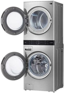 Open Box **Scratch And Dent** LG Studio WashTower™ 5.0 Cu. Ft. Washer, 7.4 Cu. Ft. Dryer Noble Steel Stack Laundry 16 Open Box **Scratch And Dent** LG Studio WashTower™ 5.0 Cu. Ft. Washer, 7.4 Cu. Ft. Dryer Noble Steel Stack Laundry -Samsung LG Store 394d62aa 8332 4da4 bd6d 4fb6ea84600d