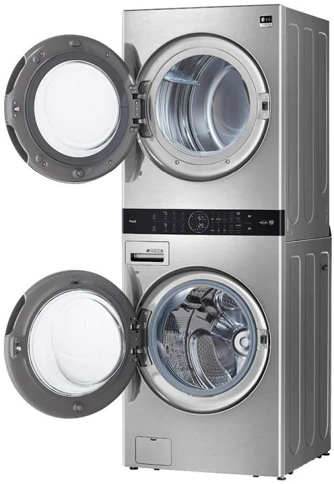Open Box **Scratch And Dent** LG Studio WashTower™ 5.0 Cu. Ft. Washer, 7.4 Cu. Ft. Dryer Noble Steel Stack Laundry 7 Open Box **Scratch And Dent** LG Studio WashTower™ 5.0 Cu. Ft. Washer, 7.4 Cu. Ft. Dryer Noble Steel Stack Laundry - Image 5