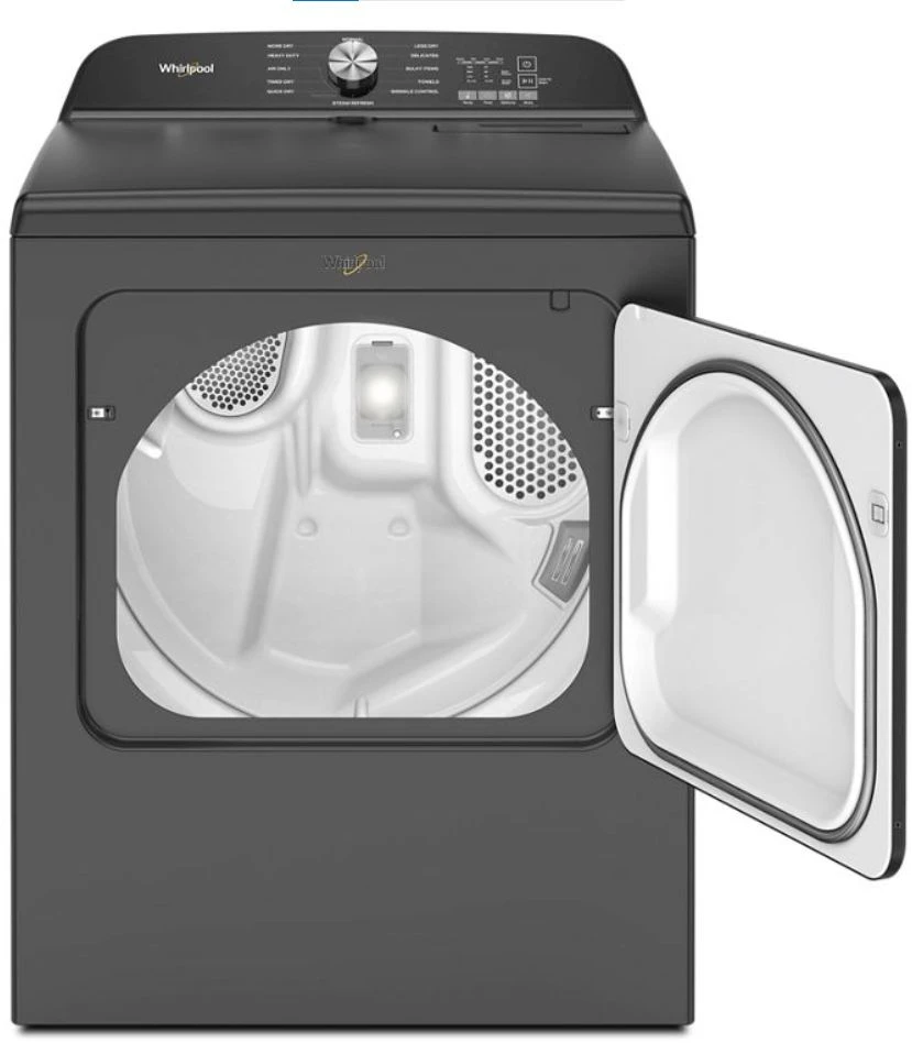Whirlpool® 7.0 Cu. Ft. Volcano Black Front Load Electric Dryer 4 Whirlpool® 7.0 Cu. Ft. Volcano Black Front Load Electric Dryer - Image 2