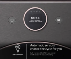 Open Box **Scratch And Dent** LG 5.0 Cu. Ft. Black Steel Front Load Washer -Samsung LG Store 405f344b d792 43d3 8ea4 8f0831c241d0