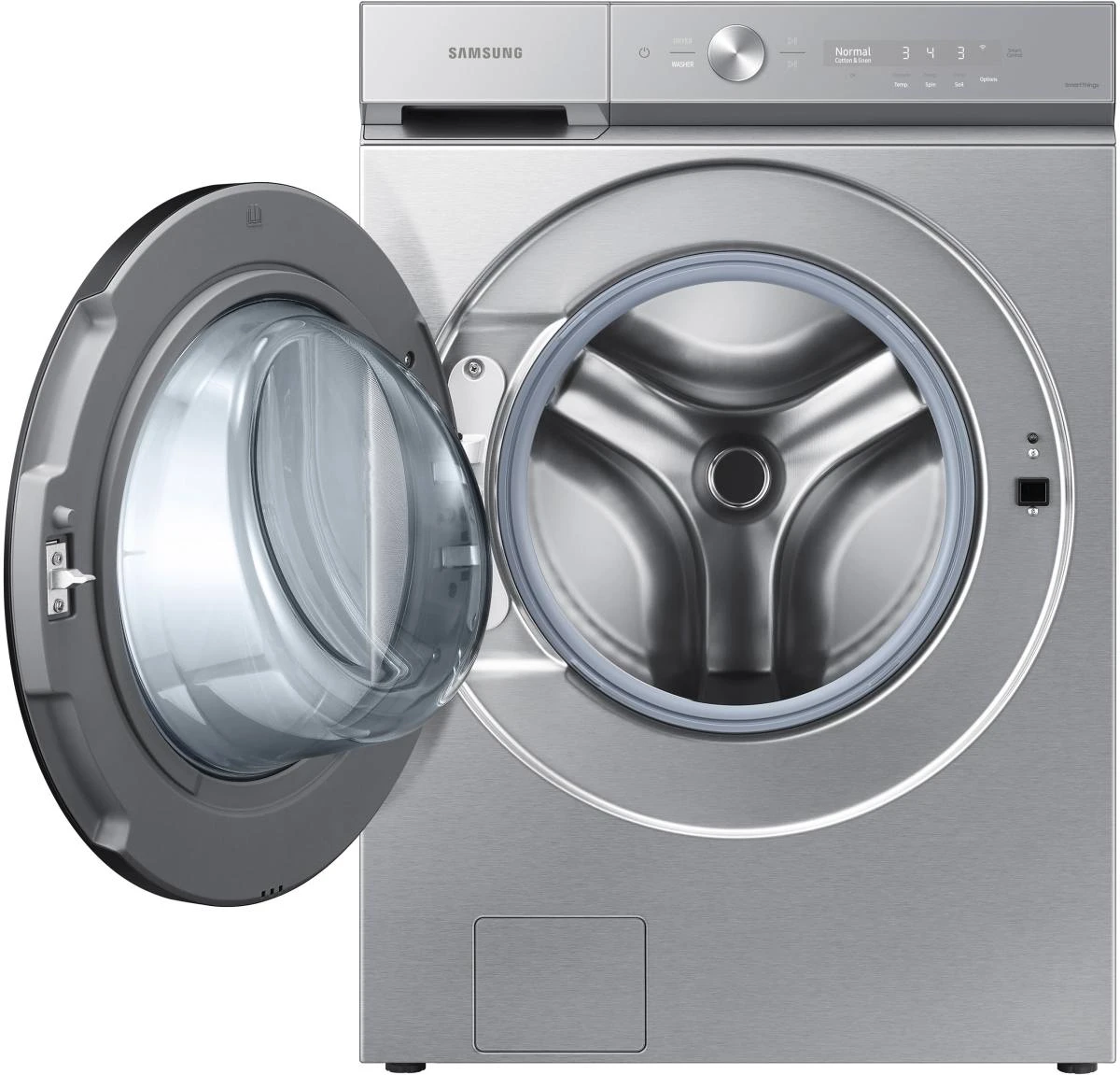 Samsung Bespoke 8700 Series 5.3 Cu. Ft. Silver Steel Front Load Washer 4 Samsung Bespoke 8700 Series 5.3 Cu. Ft. Silver Steel Front Load Washer - Image 2