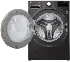 Open Box **Scratch And Dent** LG 4.5 Cu. Ft. Black Steel Front Load Washer & Dryer Combos -Samsung LG Store 49f77f1b c7cb 4543 bcee 8b992a3620c6 1