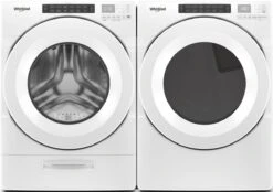 Open Box **Scratch And Dent** Whirlpool® 7.4 Cu. Ft. White Front Load Gas Dryer -Samsung LG Store 4a6e6945 6ac2 46e6 9a70 e814a5f78b86