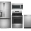GE Kitchen 4 Piece Package 323 GFE28GYNFS-JB735SPSS-GDT630PYRFS-JVM7195SKSS