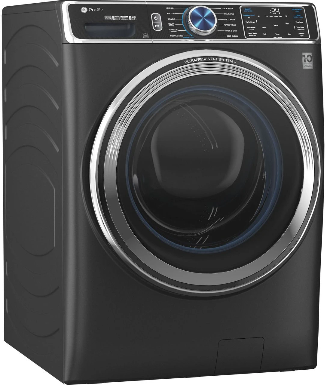 GE Profile™ 5.3 Cu. Ft. Carbon Graphite Front Load Washer 5 GE Profile™ 5.3 Cu. Ft. Carbon Graphite Front Load Washer - Image 3
