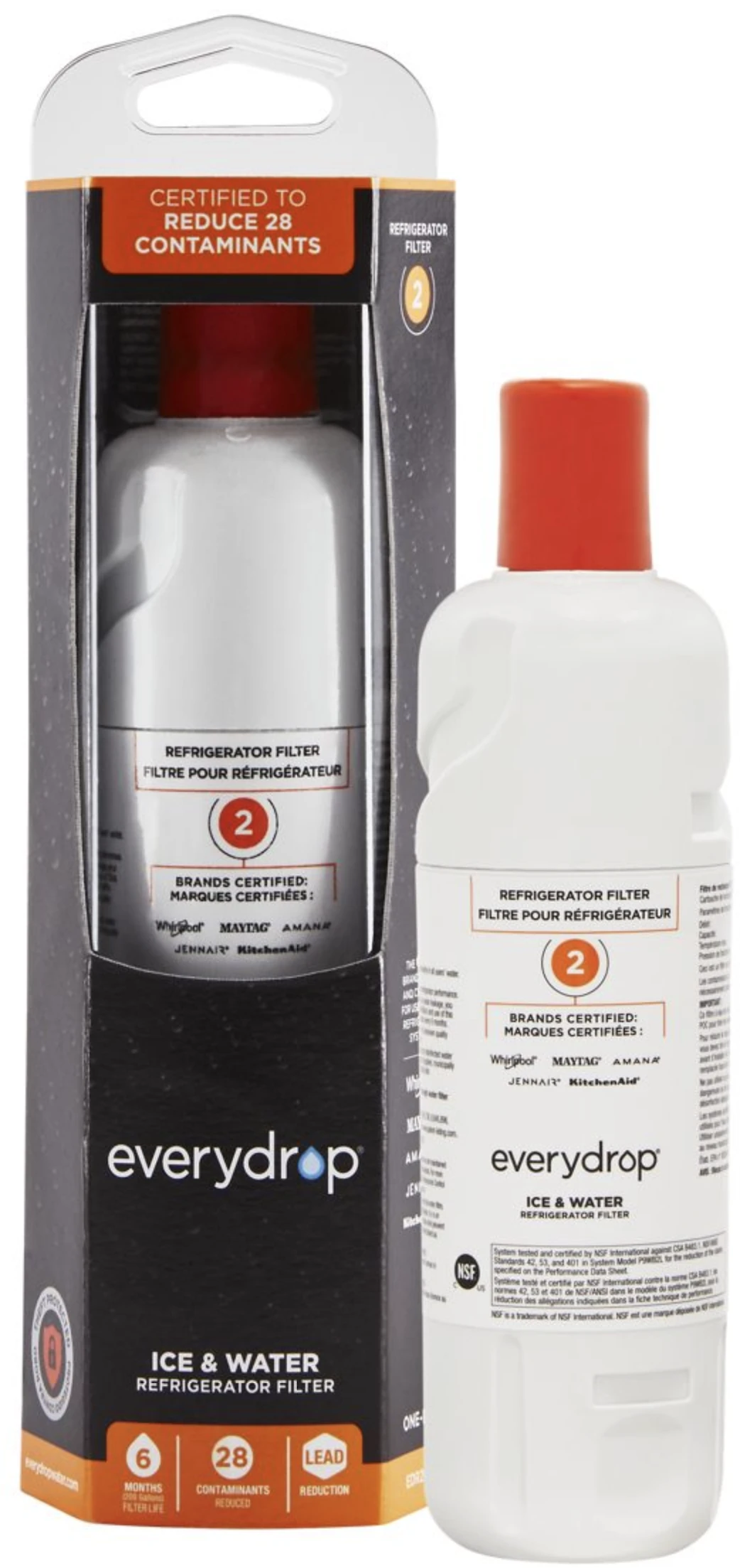 Whirlpool® Everydrop® Refrigerator Water Filter 2 5 Whirlpool® Everydrop® Refrigerator Water Filter 2 - Image 3