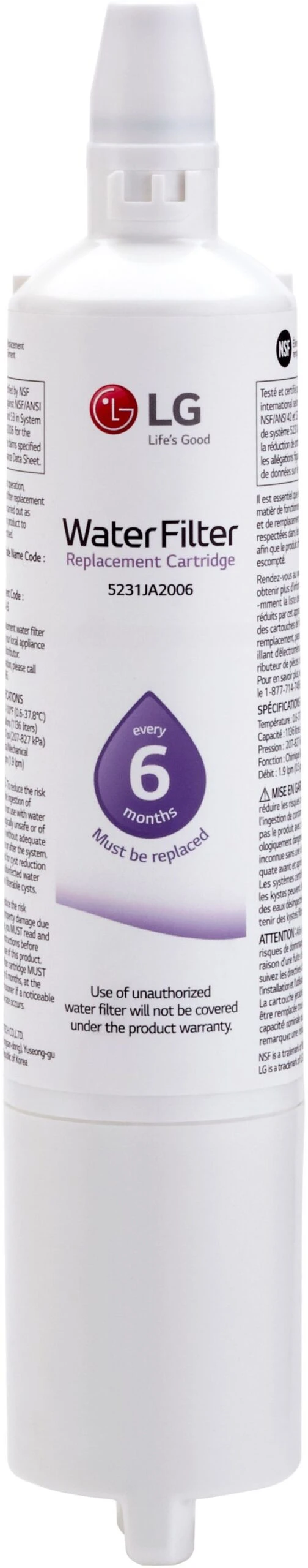 LG Replacement Refrigerator Water Filter 3 LG Replacement Refrigerator Water Filter