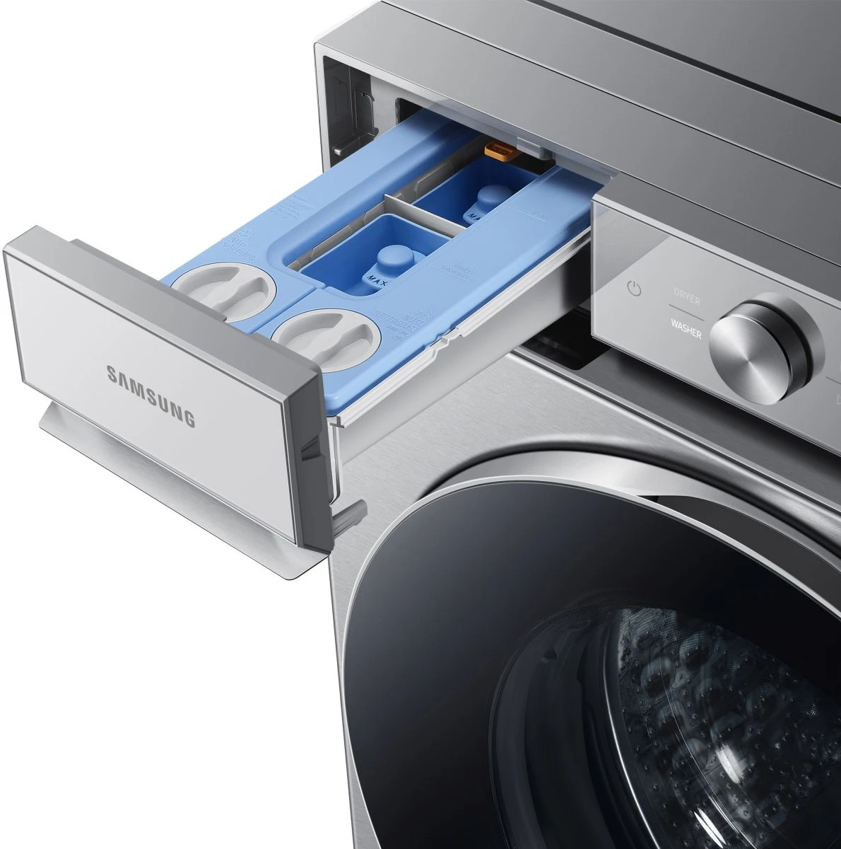 Samsung Bespoke 8900 Series 5.3 Cu. Ft. Silver Steel Front Load Washer 8 Samsung Bespoke 8900 Series 5.3 Cu. Ft. Silver Steel Front Load Washer - Image 6