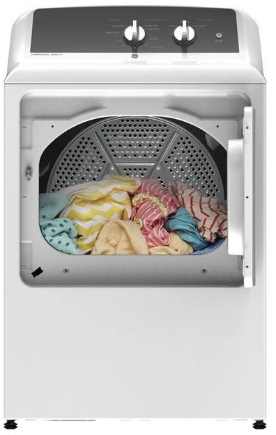 GE® 6.2 Cu. Ft. White Front Load Natural Gas Dryer 7 GE® 6.2 Cu. Ft. White Front Load Natural Gas Dryer - Image 5
