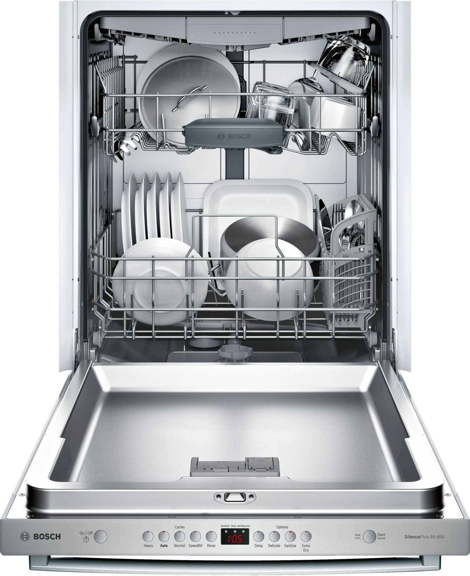 Bosch® 100 Series 24" Stainless Steel Built In Dishwasher 4 Bosch® 100 Series 24" Stainless Steel Built In Dishwasher - Image 3