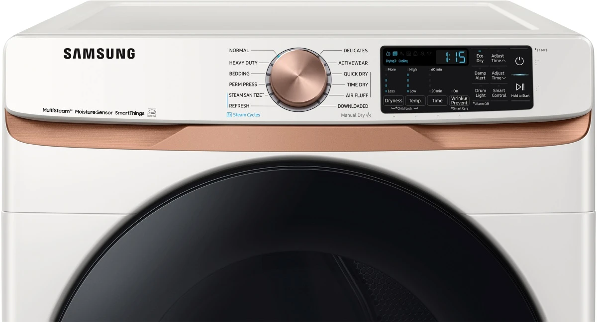 Samsung 8300 Series 7.5 Cu. Ft. Ivory Front Load Electric Dryer 7 Samsung 8300 Series 7.5 Cu. Ft. Ivory Front Load Electric Dryer - Image 5