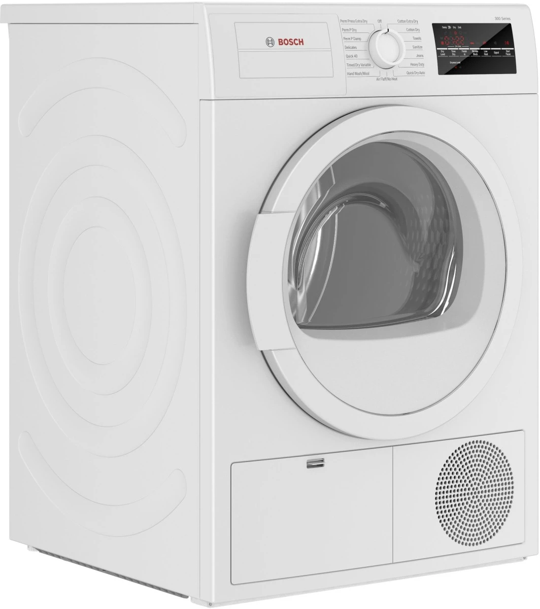 Open Box **Scratch And Dent** Bosch® 300 Series 4.0 Cu. Ft. White Front Load Electric Dryer 5 Open Box **Scratch And Dent** Bosch® 300 Series 4.0 Cu. Ft. White Front Load Electric Dryer - Image 3