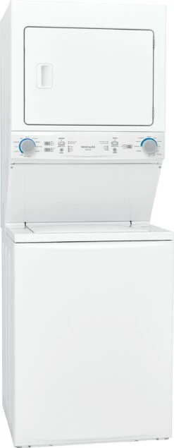 Frigidaire® 3.9 Cu. Ft. Washer, 5.6 Cu. Ft. White Gas Stack Laundry -Samsung LG Store 60de7850 7955 44e9 8359 b79b721701a1
