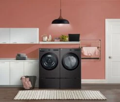 Open Box **Scratch And Dent** LG 5.0 Cu. Ft. Black Steel Front Load Washer -Samsung LG Store 60e0d561 af23 419a 830c d20937c7ecf0