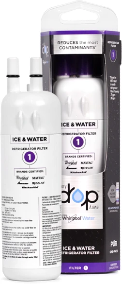 Whirlpool® EveryDrop™ Ice And Water Refrigerator Filter 1 3 Whirlpool® EveryDrop™ Ice And Water Refrigerator Filter 1