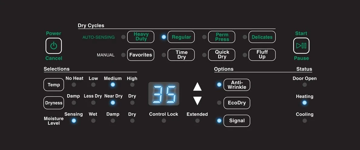 Speed Queen® 7.0 Cu. Ft. White Gas Dryer 6 Speed Queen® 7.0 Cu. Ft. White Gas Dryer - Image 4