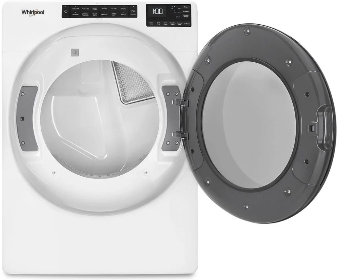 Whirlpool® 7.4 Cu. Ft. White Front Load Electric Dryer 4 Whirlpool® 7.4 Cu. Ft. White Front Load Electric Dryer - Image 2