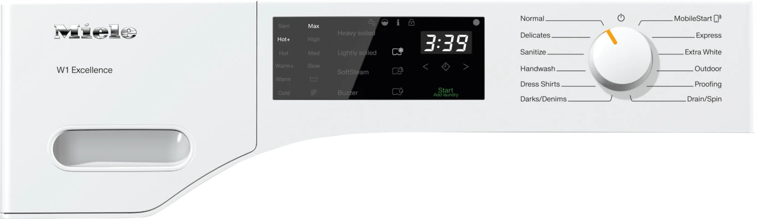 Miele W1 White Edition 2.3 Cu. Ft. Lotus White Front Load Washer 4 Miele W1 White Edition 2.3 Cu. Ft. Lotus White Front Load Washer - Image 2