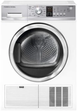 Open Box **Scratch And Dent** Fisher Paykel 4.0 Cu. Ft. White Front Load Electric Condensing Dryer