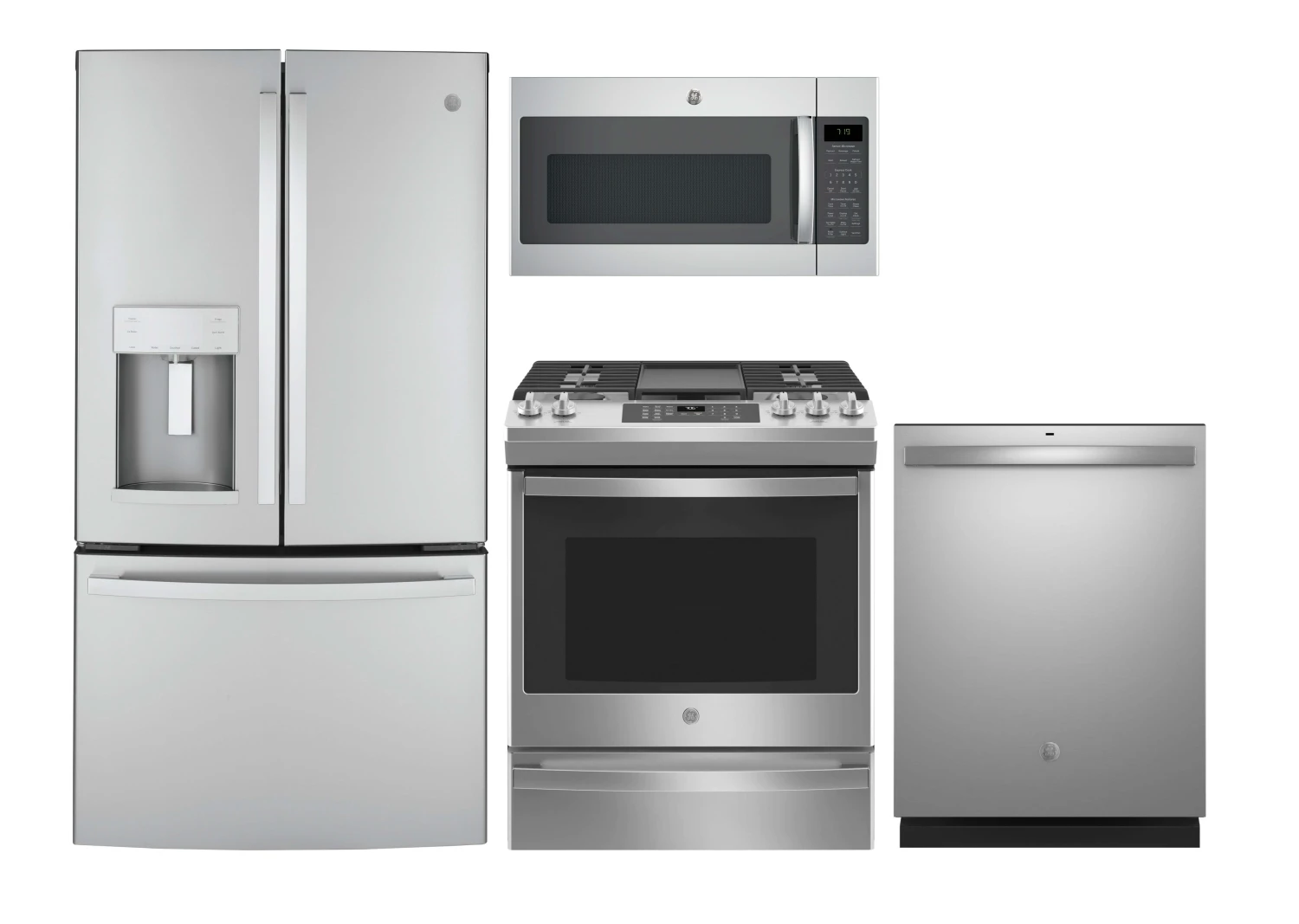 GE Kitchen 4 Piece Package 327 GYE22GYNFS-JGS760SPSS-GDT630PYRFS-JVM7195SKSS 3 GE Kitchen 4 Piece Package 327 GYE22GYNFS-JGS760SPSS-GDT630PYRFS-JVM7195SKSS