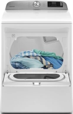 Maytag® 7.4 Cu. Ft. White Front Load Electric Dryer -Samsung LG Store 76bbbe7e 5044 4177 a743 1adeb92c1cd0
