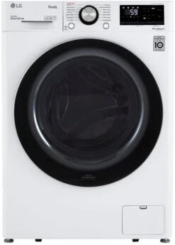 Open Box **Scratch And Dent** LG 2.4 Cu. Ft. White Front Load Washer