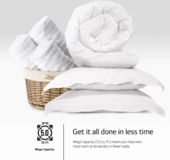 Open Box **Scratch And Dent** LG 5.0 Cu. Ft. Black Steel Front Load Washer -Samsung LG Store 7b627227 406b 438d a96d c1e3781f20c4