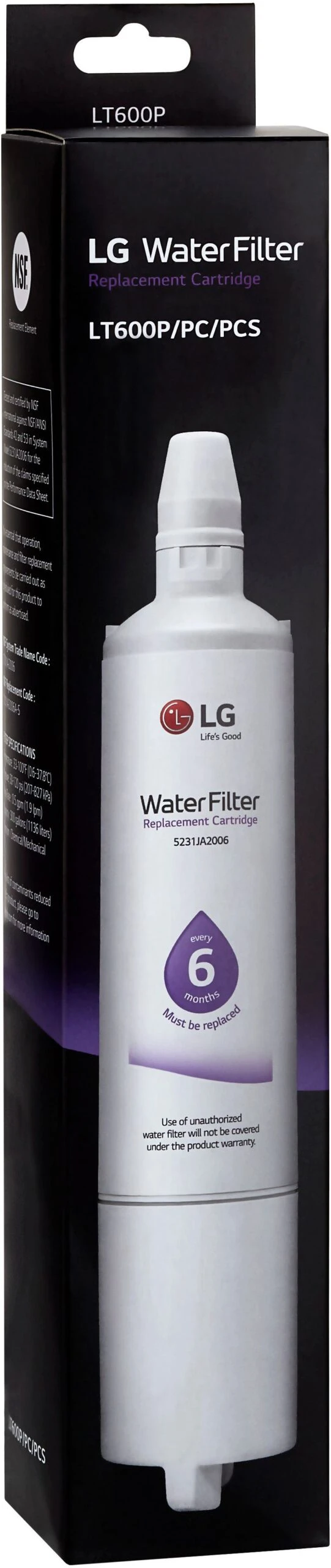 LG Replacement Refrigerator Water Filter 4 LG Replacement Refrigerator Water Filter - Image 2