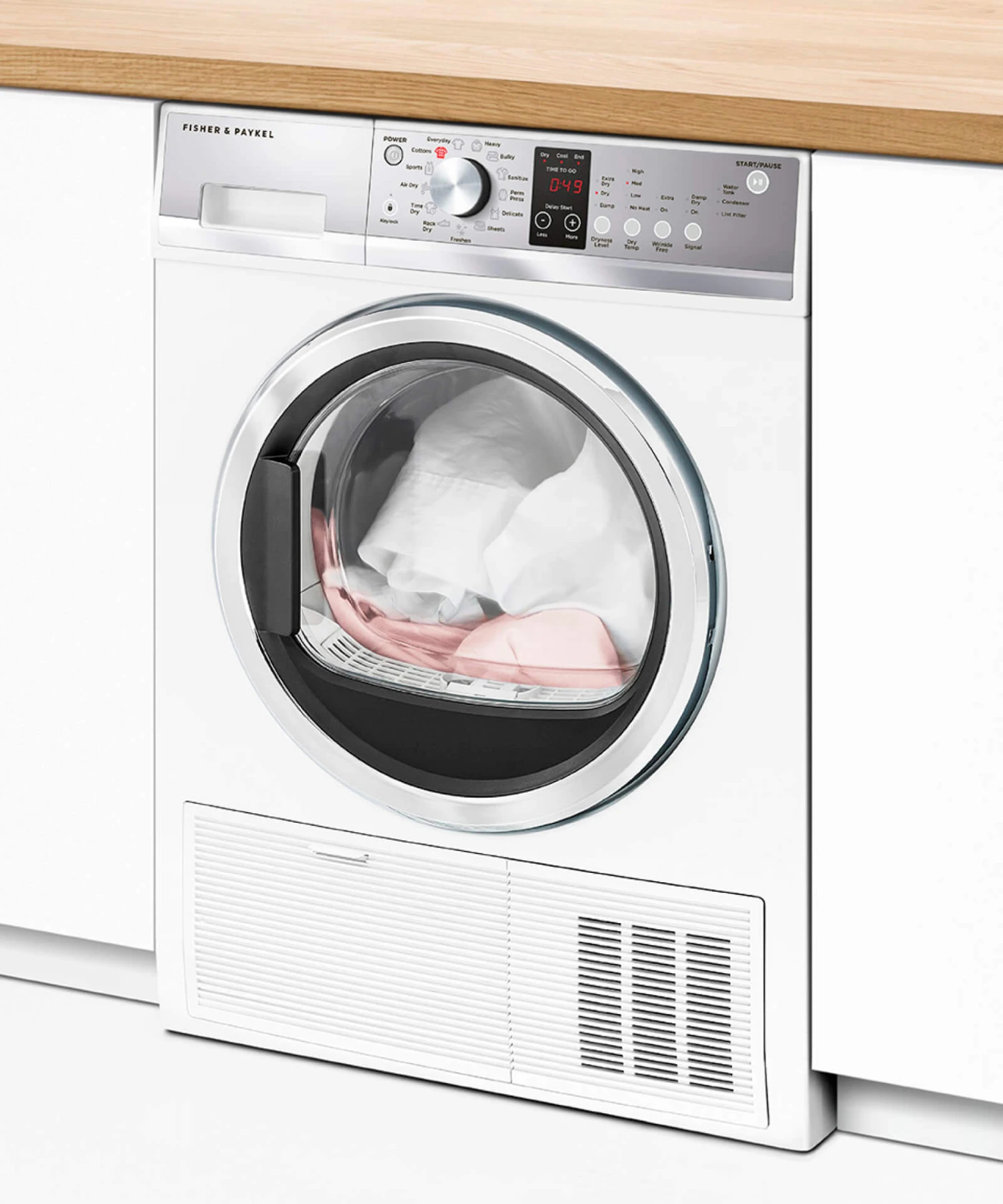 Open Box **Scratch And Dent** Fisher Paykel 4.0 Cu. Ft. White Front Load Electric Condensing Dryer 5 Open Box **Scratch And Dent** Fisher Paykel 4.0 Cu. Ft. White Front Load Electric Condensing Dryer - Image 3