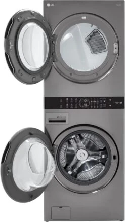LG 4.5 Cu. Ft. Washer, 7.4 Cu. Ft. Electric Dryer Graphite Steel Front Load Stack Laundry 15 LG 4.5 Cu. Ft. Washer, 7.4 Cu. Ft. Electric Dryer Graphite Steel Front Load Stack Laundry -Samsung LG Store 7d829cbf c221 435b bf65 f0be38f7eafe