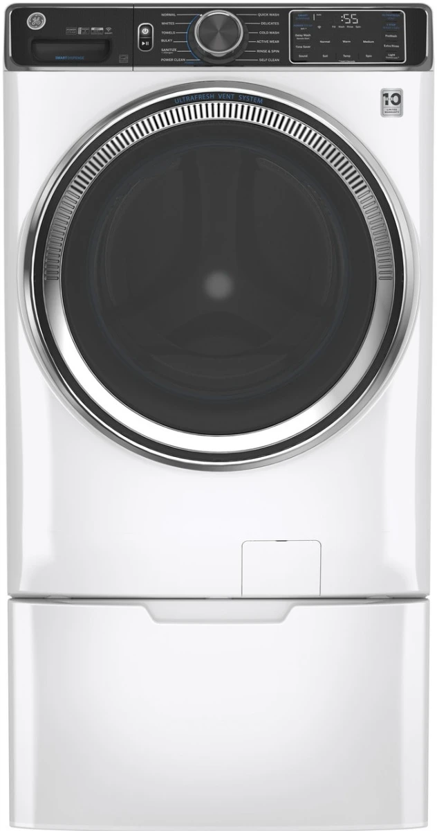 GE® 5.0 Cu. Ft. White Smart Front Load Washer 7 GE® 5.0 Cu. Ft. White Smart Front Load Washer - Image 5