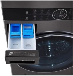 Open Box **Scratch And Dent** LG 4.5 Cu. Ft. Washer, 7.4 Cu. Ft. Electric Dryer Black Steel Front Load Stack Laundry 21 Open Box **Scratch And Dent** LG 4.5 Cu. Ft. Washer, 7.4 Cu. Ft. Electric Dryer Black Steel Front Load Stack Laundry -Samsung LG Store 7efb057d f986 47d1 8b72 d3e2e07a204f